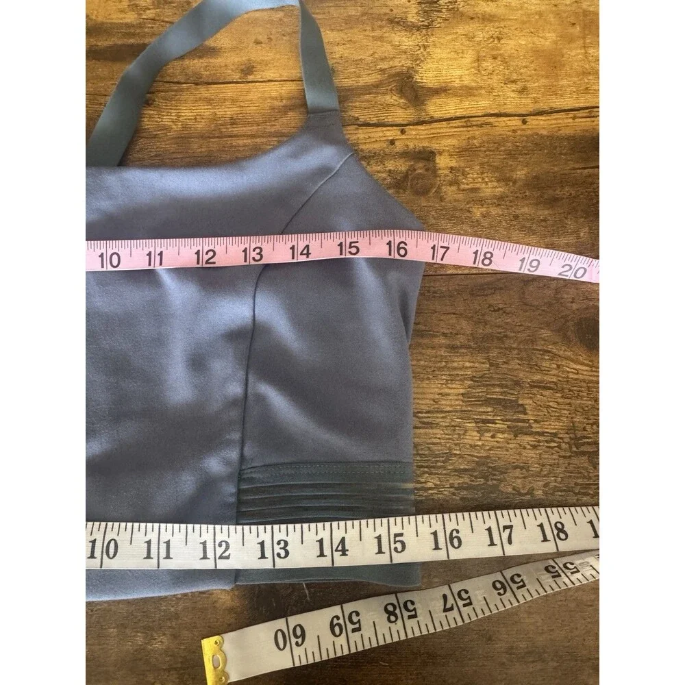 All In Motion Sports Bra Blue Gray Cropped Top Mesh Yoga Pilate Gym  Sz XXL